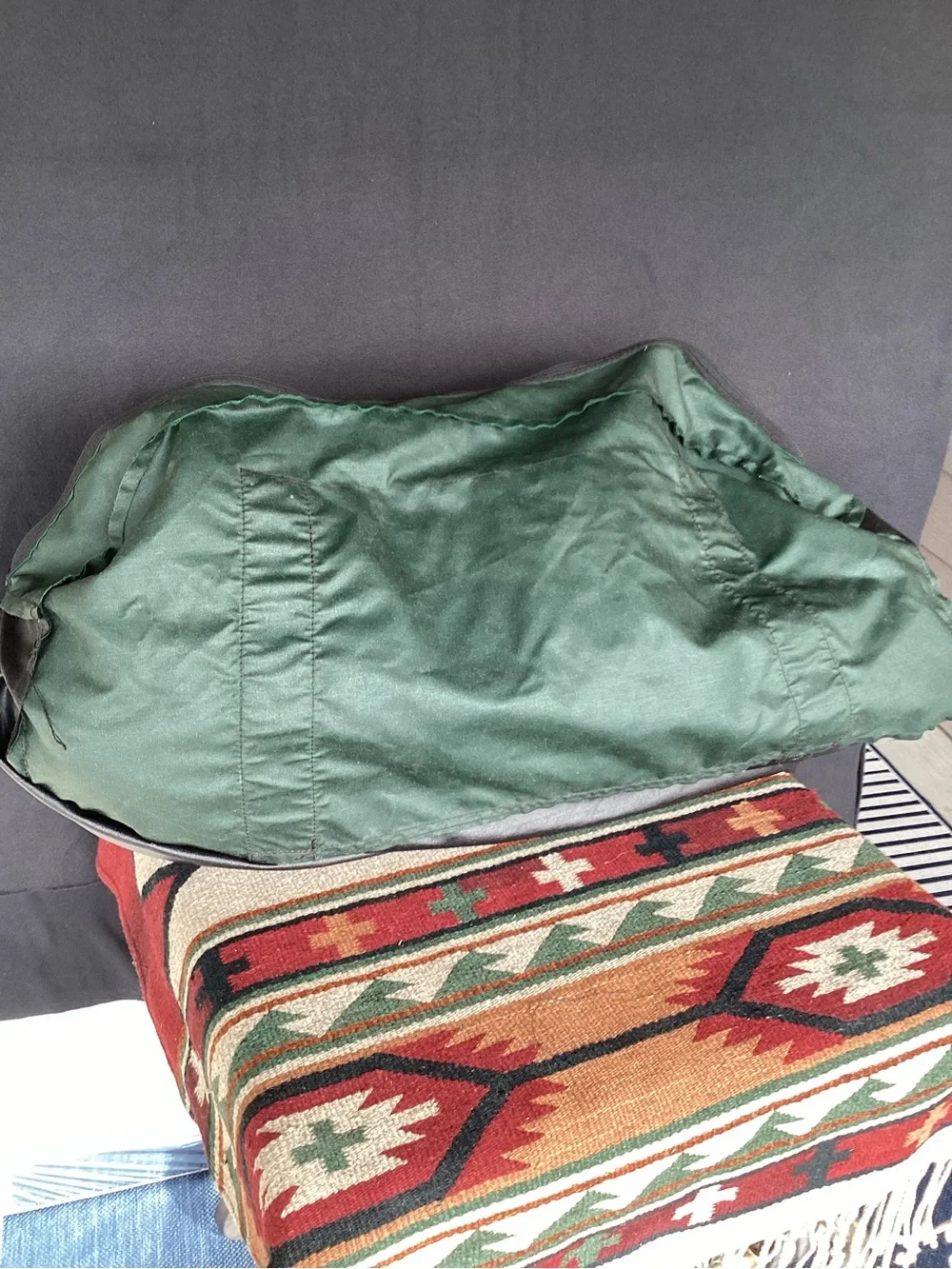 Vintage Jansport Duffel Bag Green Made in USA Large 1990s